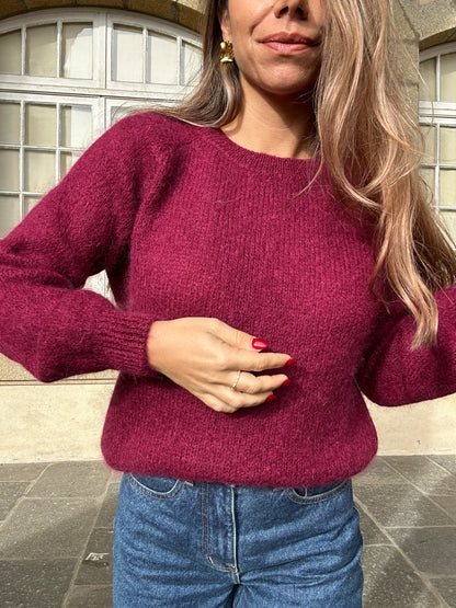 Pull Anna bordeaux