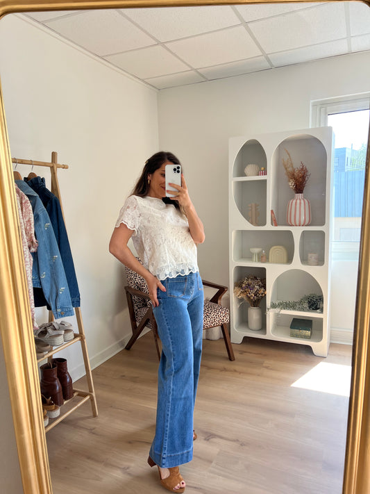 Blouse brodée mini Laura