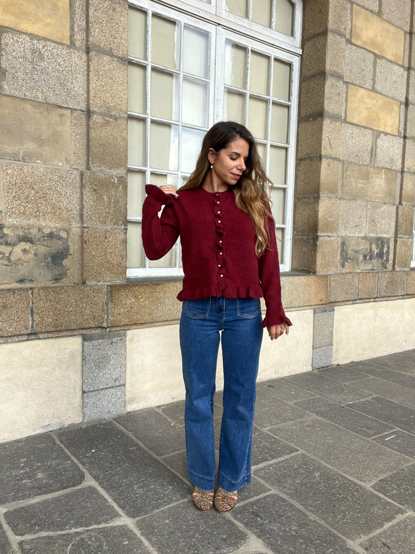 Cardigan Maxine bordeaux