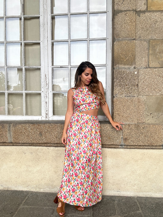 Jupe longue fleurie Naomi