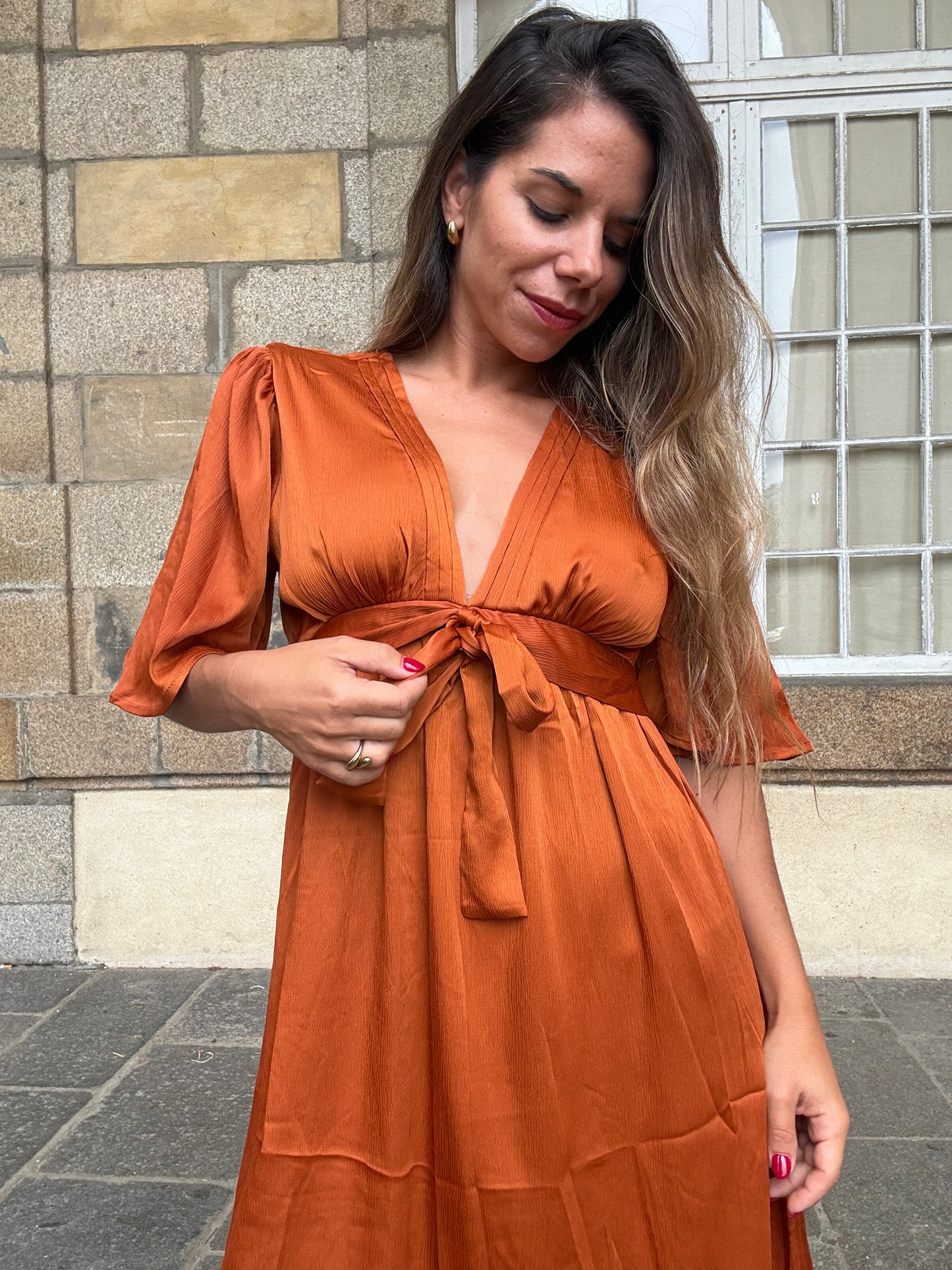 Robe Valentina terracotta
