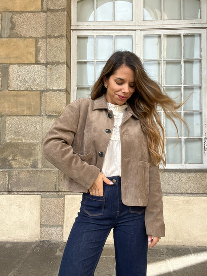 Veste effet suédine Thelma