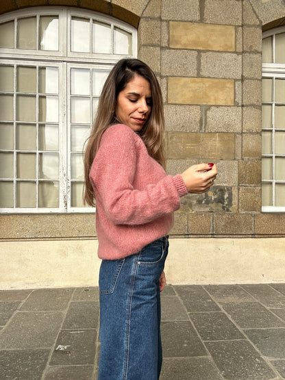 Pull Anna vieux rose