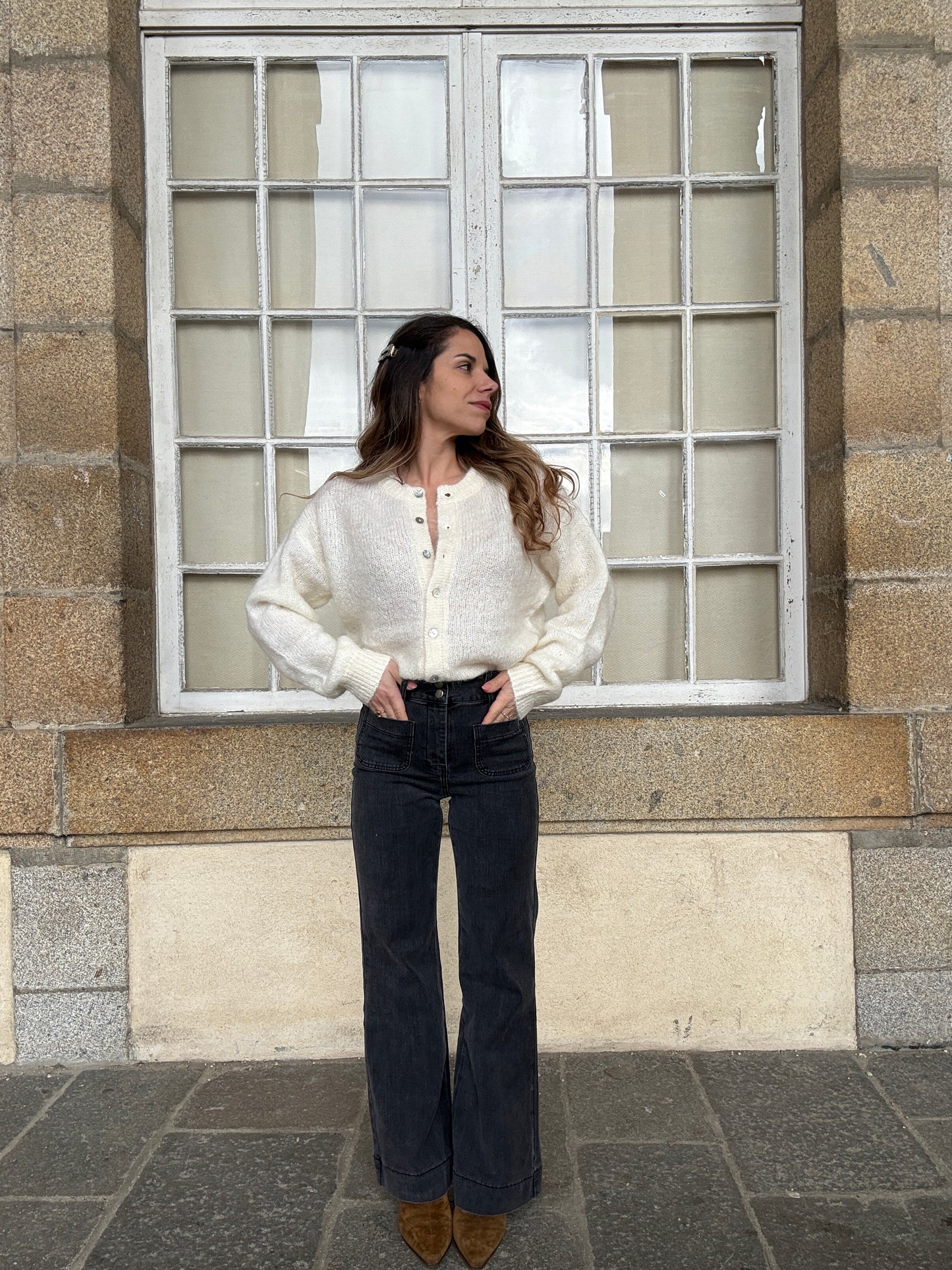 Cardigan Garance écru