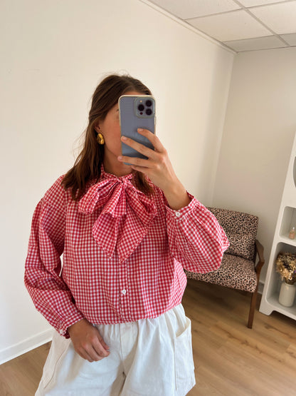 Blouse vichy rouge Alice