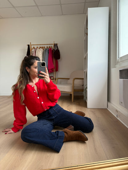 Cardigan Charlie rouge