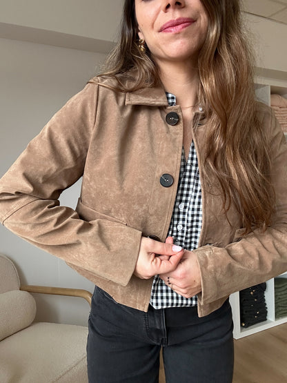 Veste effet daim Aline