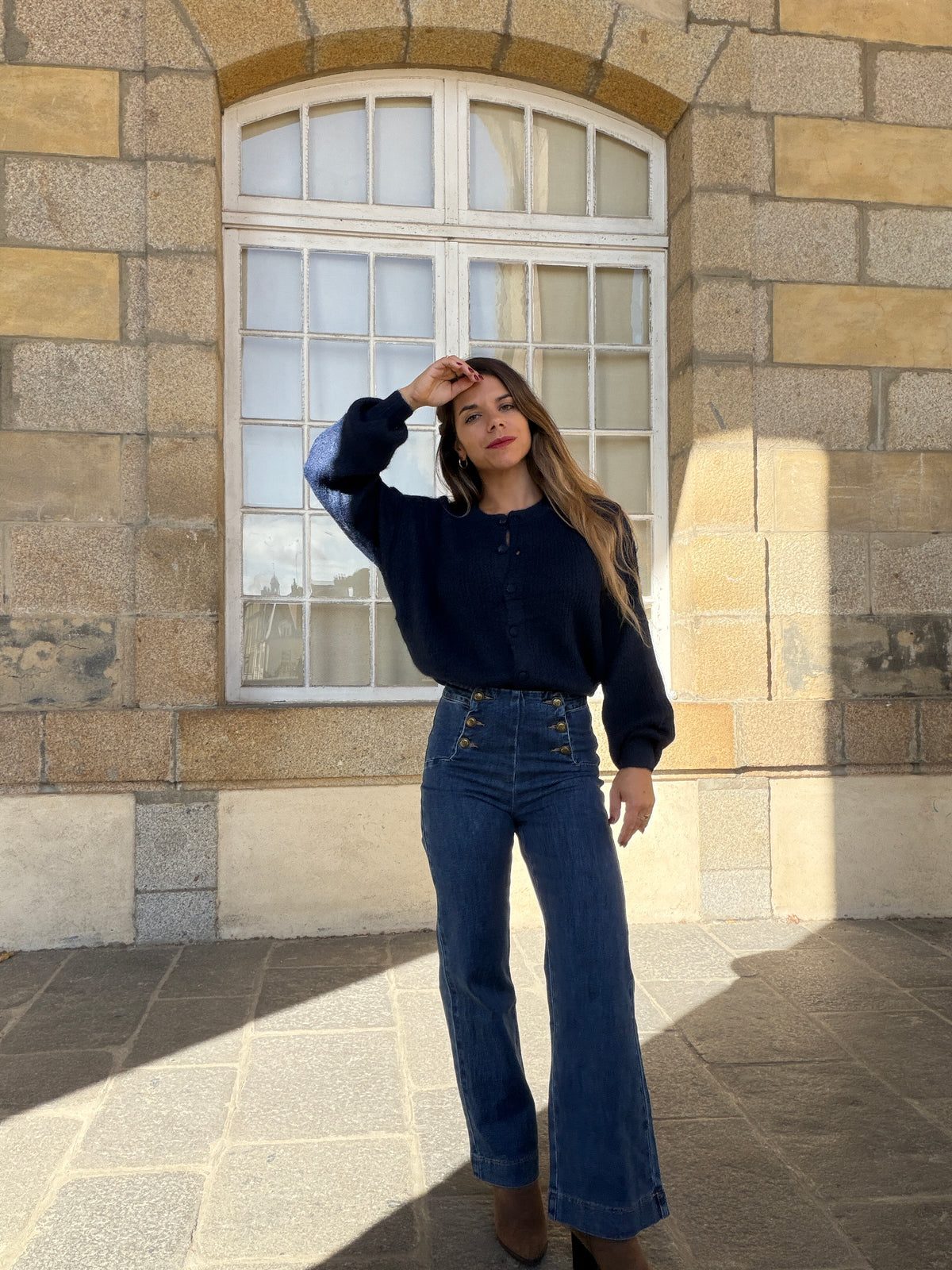 Cardigan Lise bleu marine