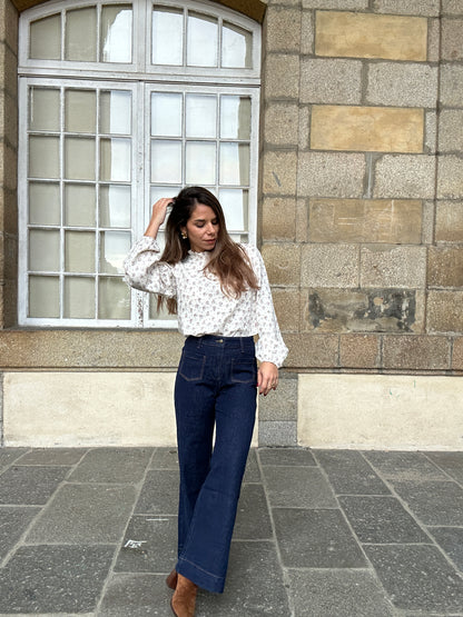 Blouse en coton Rose