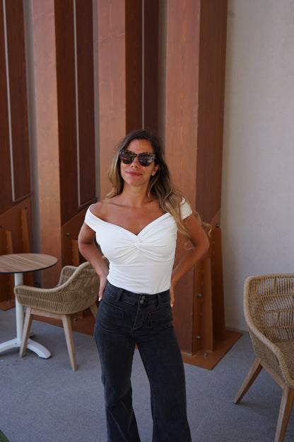 Top Carla écru