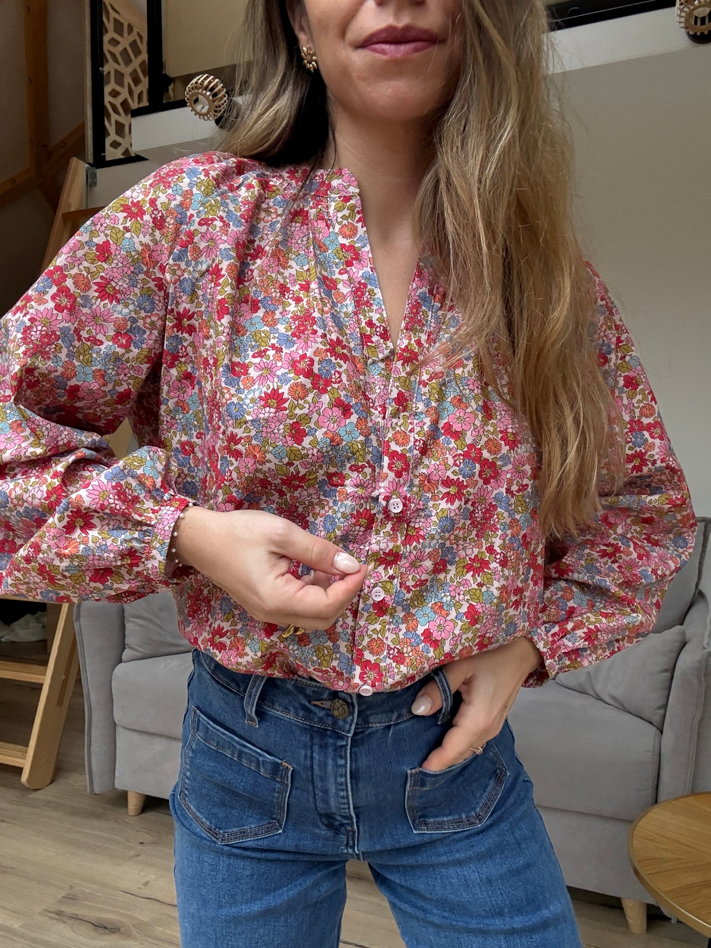 Blouse fleurie Capucine