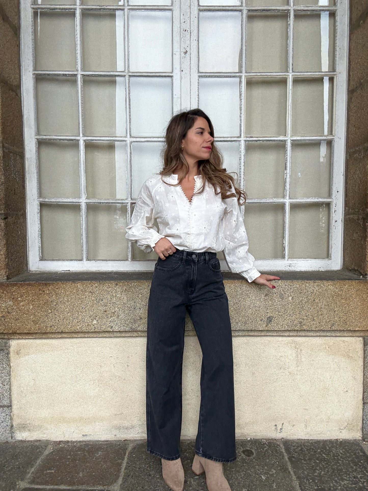 Blouse brodée Amaya