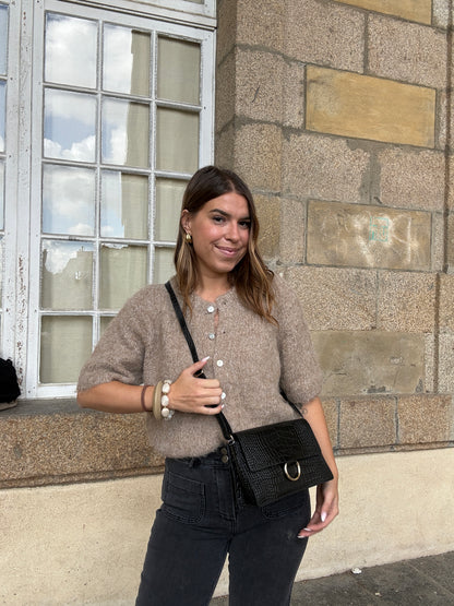 Sac à main en cuir Julia noir