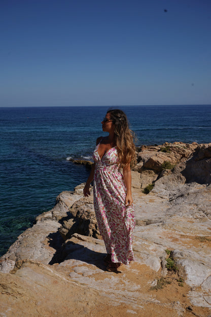 Robe longue fleurie Léandre