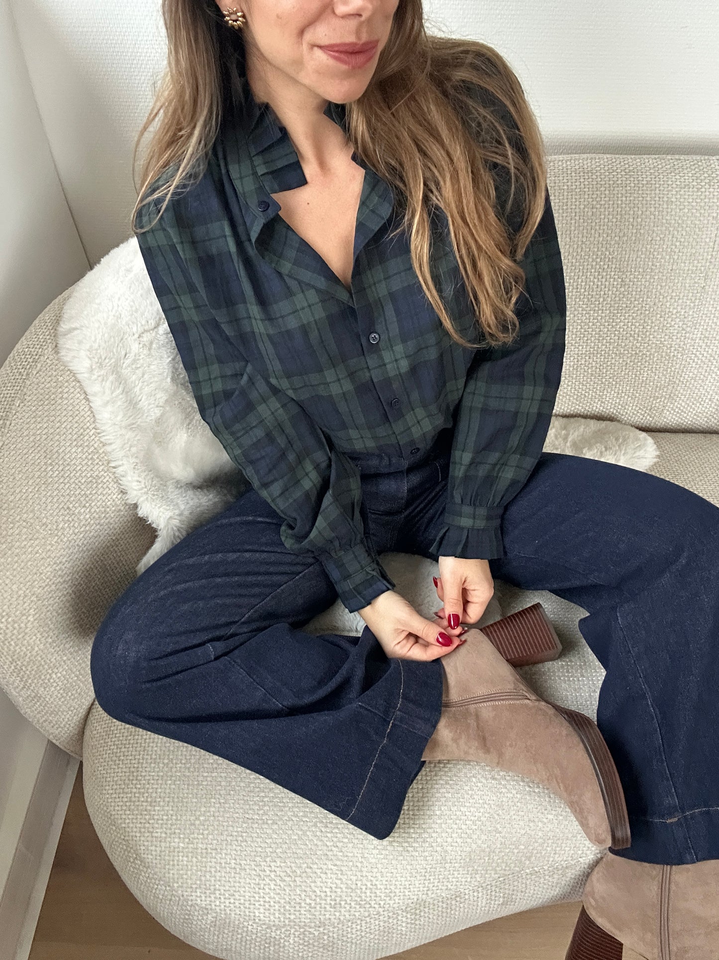 Blouse à carreaux Léon