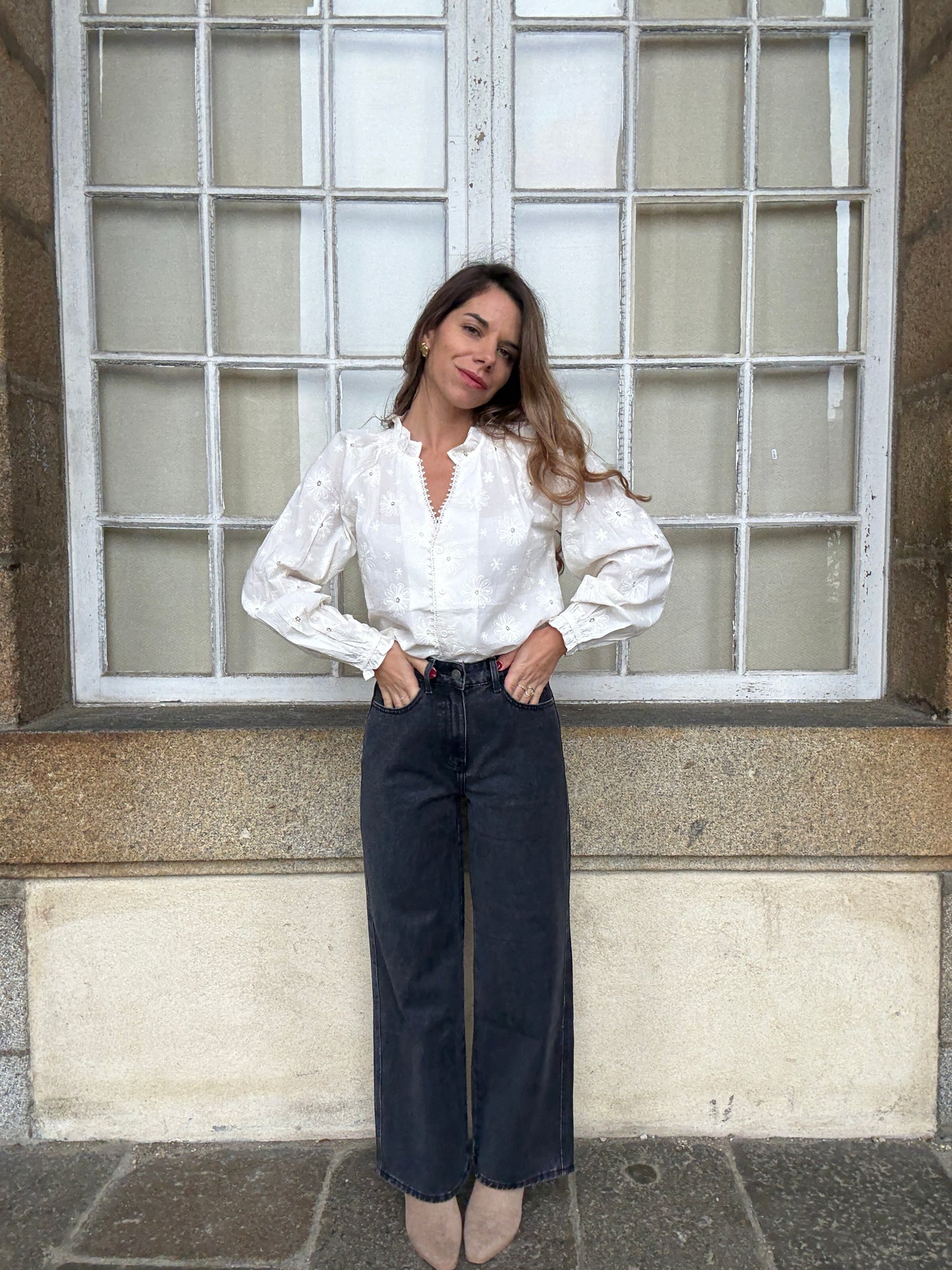 Blouse brodée Amaya