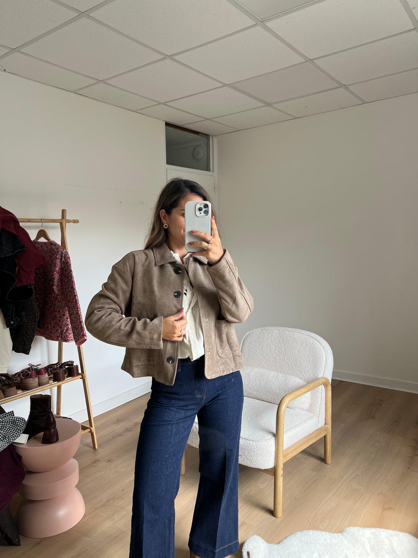 Veste effet suédine Thelma