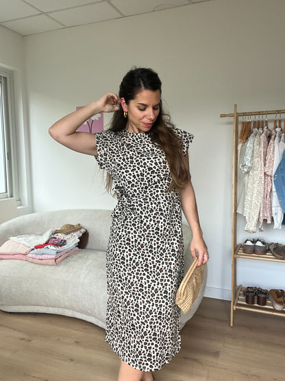 Robe à noeud léopard Alba