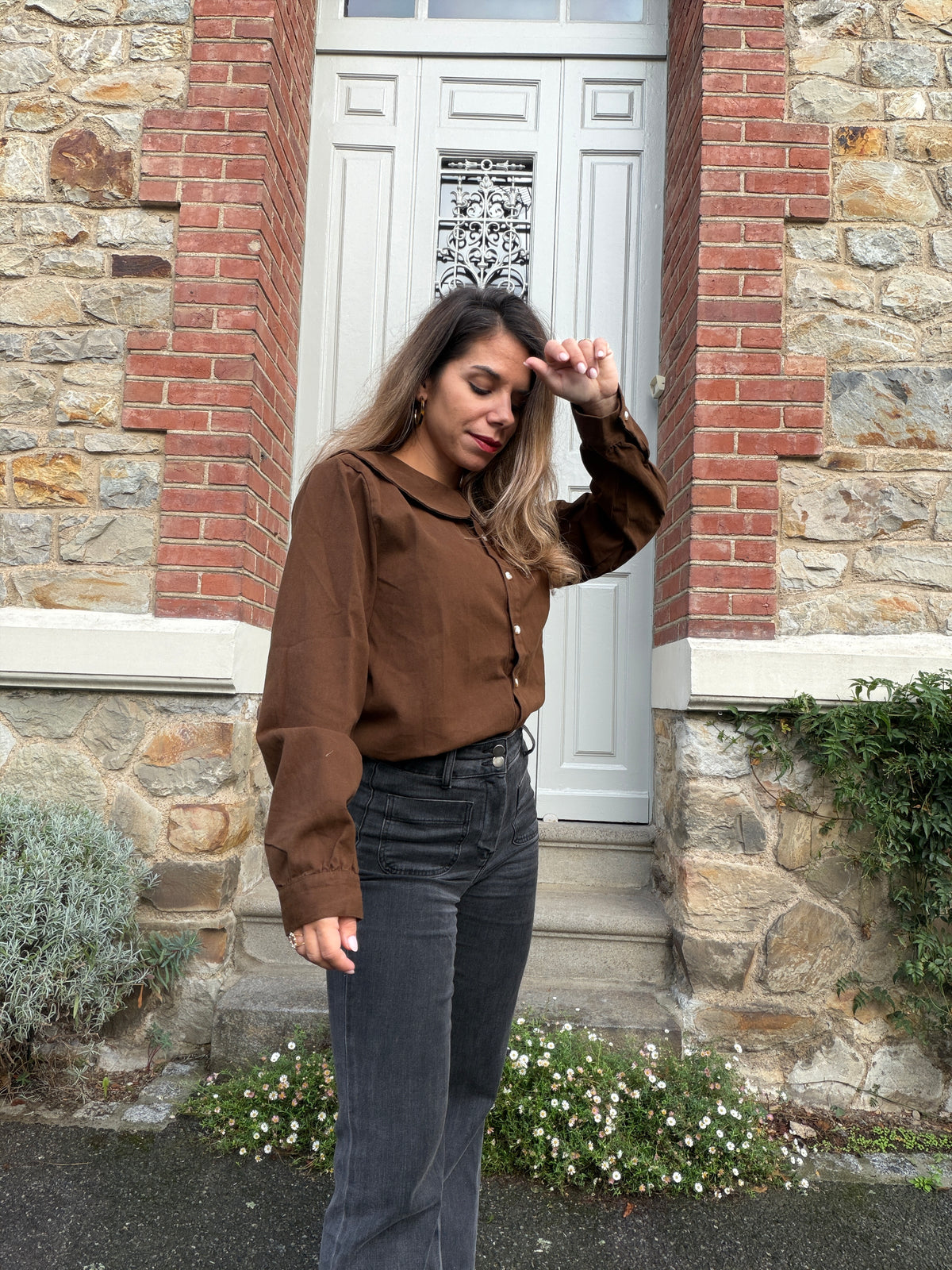 Blouse chocolat Jena