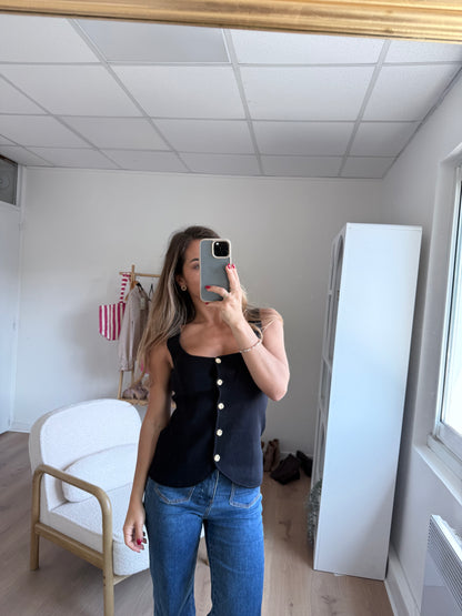 Top Ambre noir
