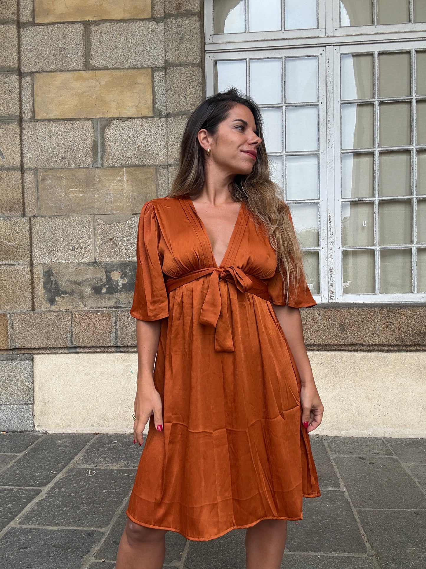 Robe Valentina terracotta