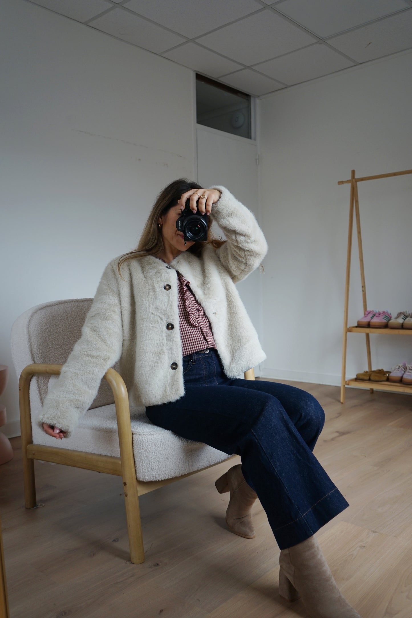 Veste en fausse fourrure Charlotte