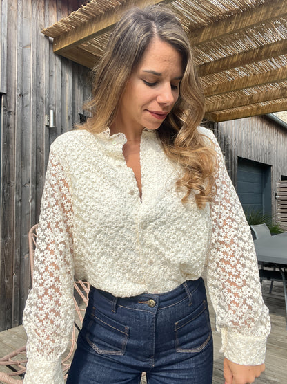 Blouse brodée Isaure