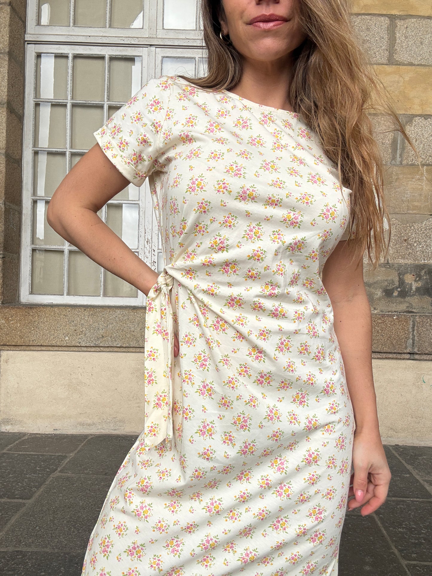 Robe longue à noeud Lucia
