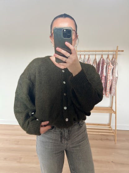 Cardigan Charlie kaki