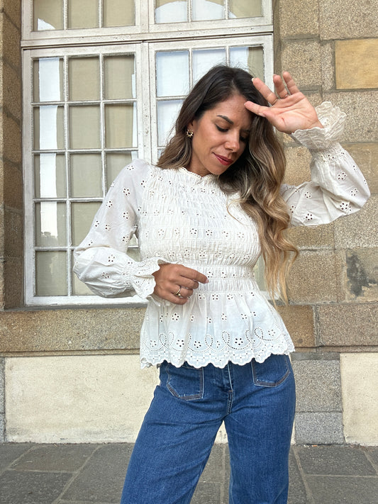 Blouse Charlize smockée