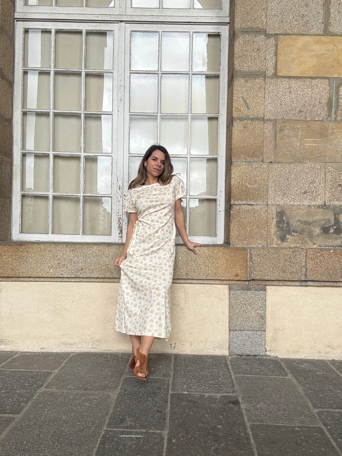 Robe longue à noeud Lucia