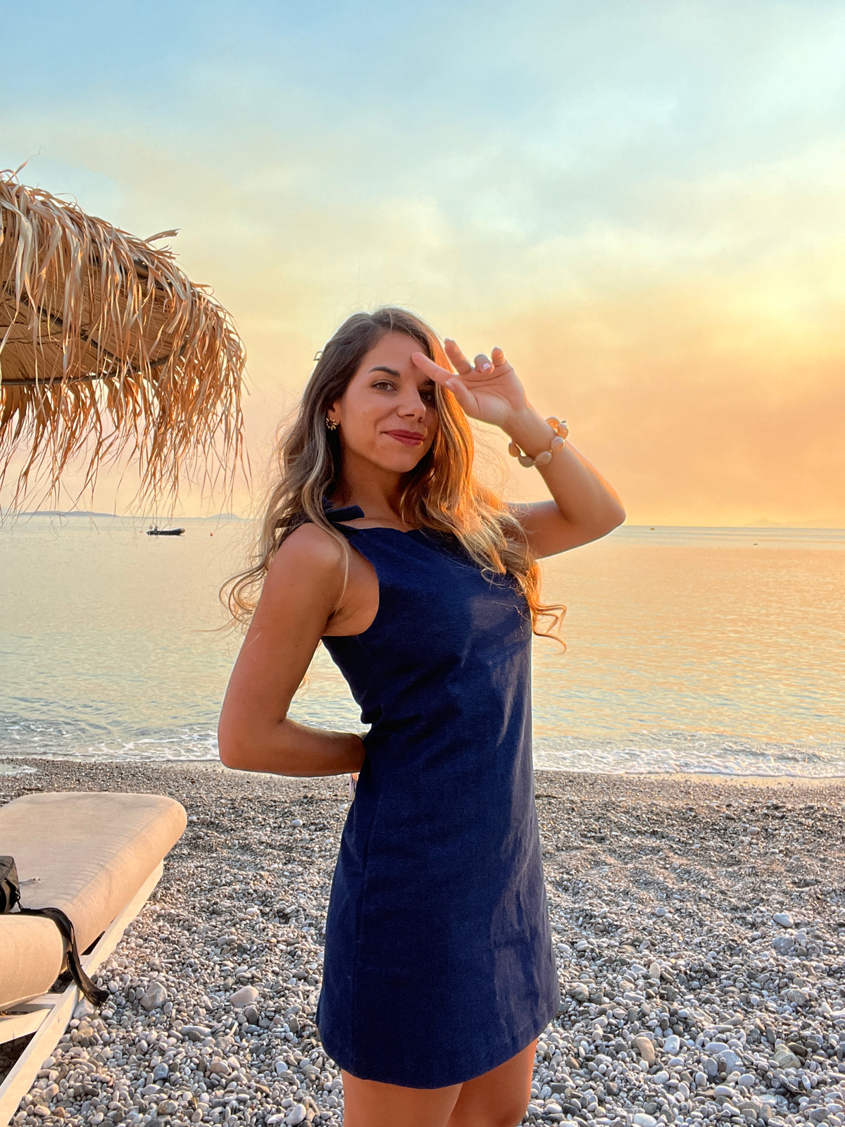 Robe Olga bleue