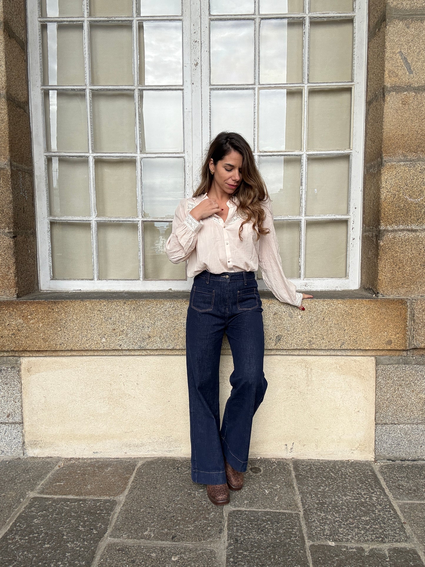 Blouse écrue Camelia