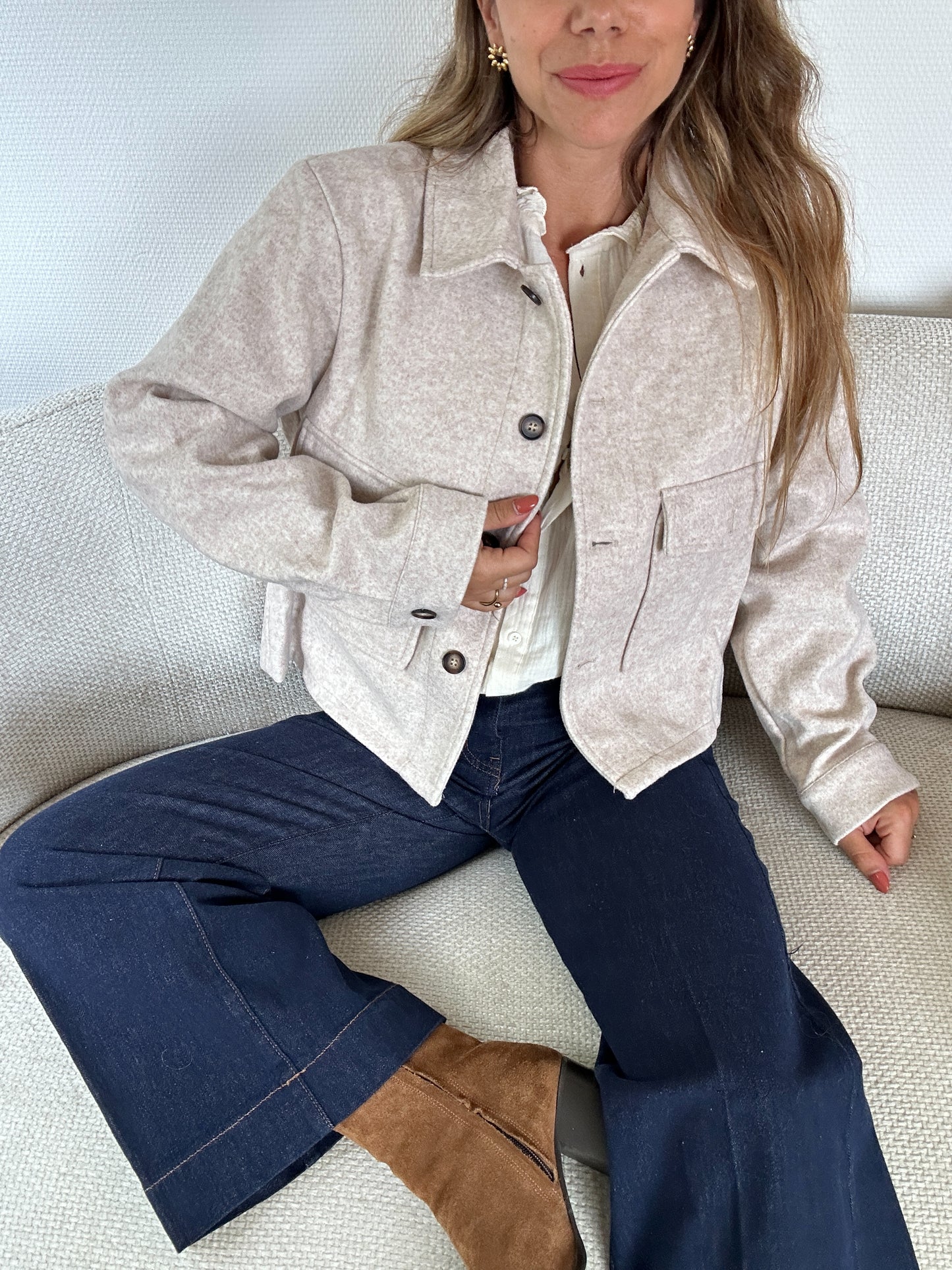 Veste mi saison Max beige