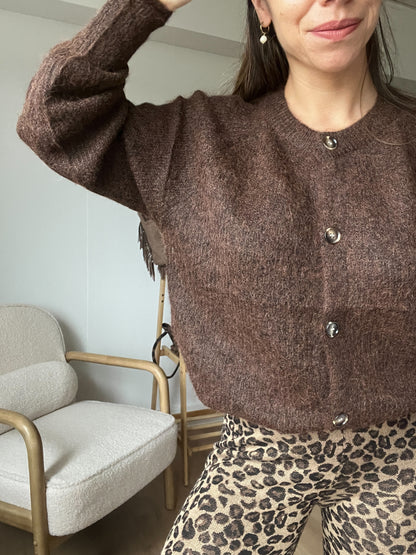 Cardigan Margaux chocolat