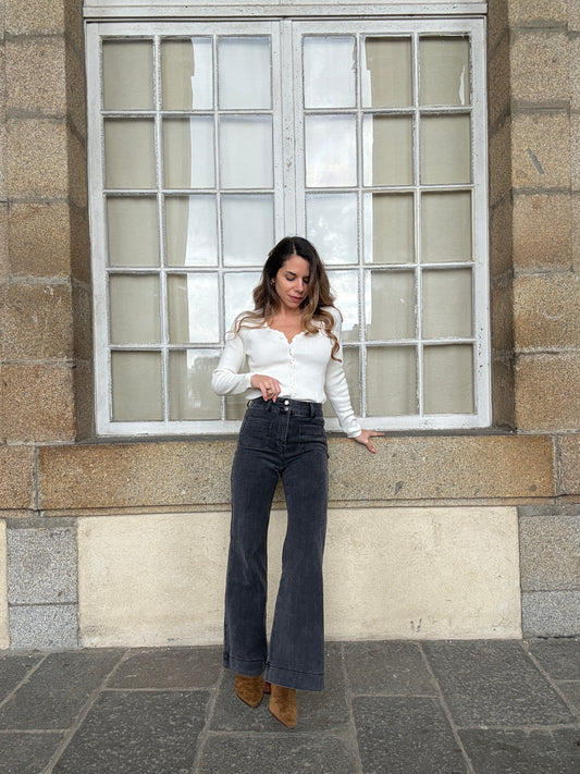 Jean Elenette gris anthracite