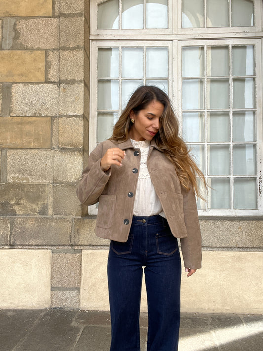 Veste effet suédine Thelma