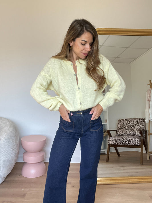 Maille en laine Léonie light yellow