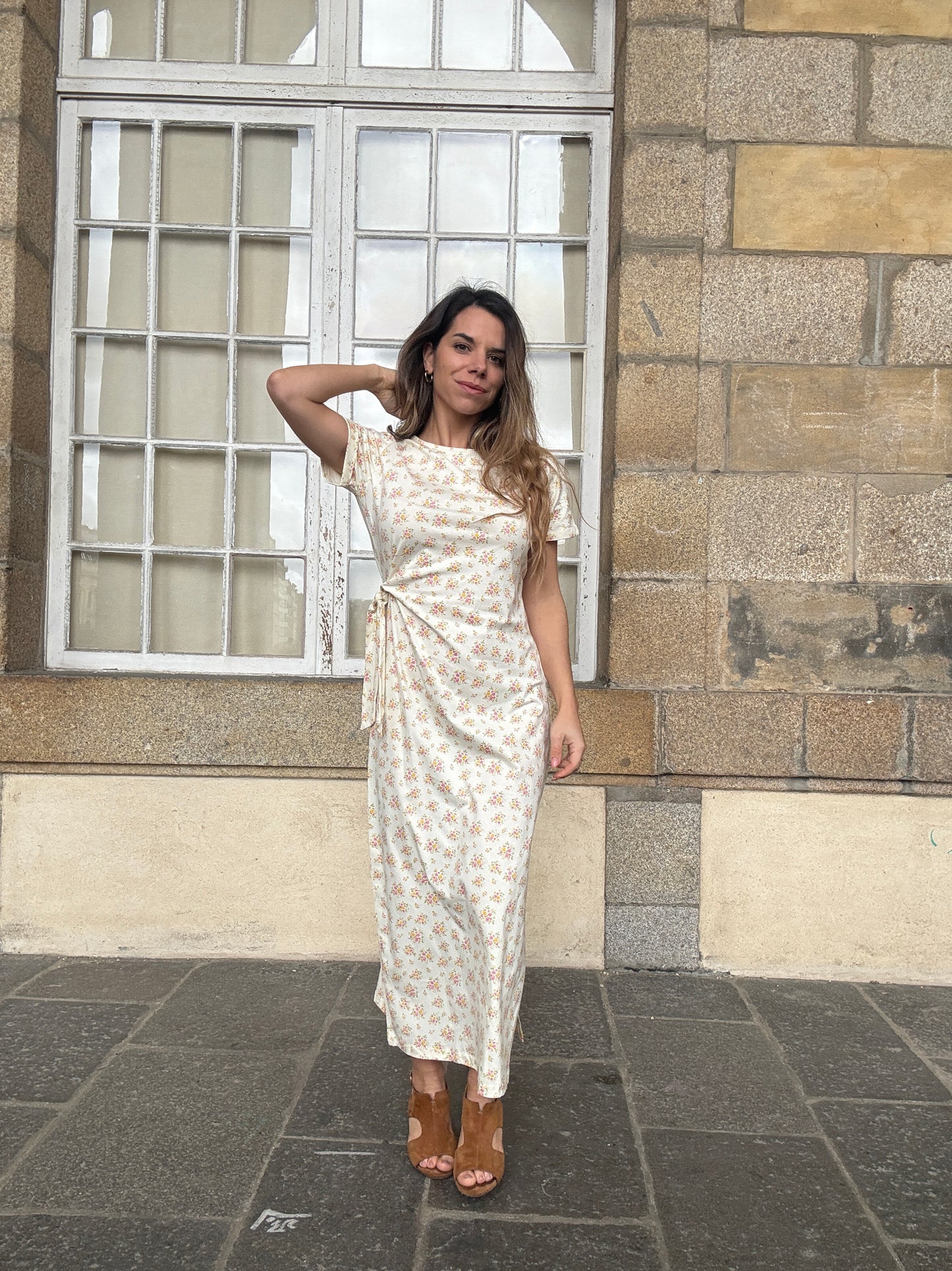 Robe longue à noeud Lucia