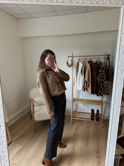 Veste effet daim Aline