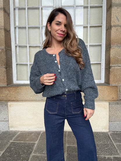 Cardigan Charlie gris foncé