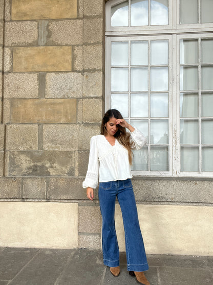 Blouse écrue Iris