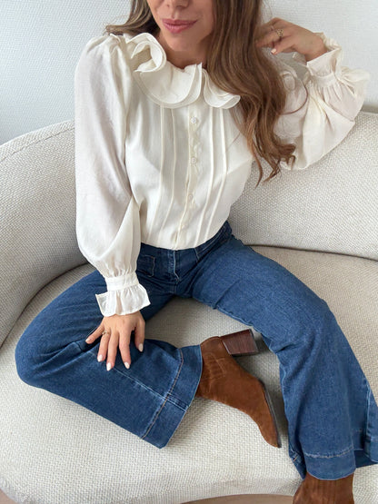 Blouse Brune écru