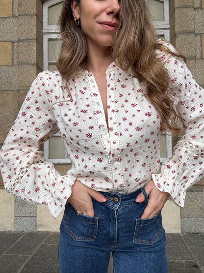 Blouse fleurie Eugenie