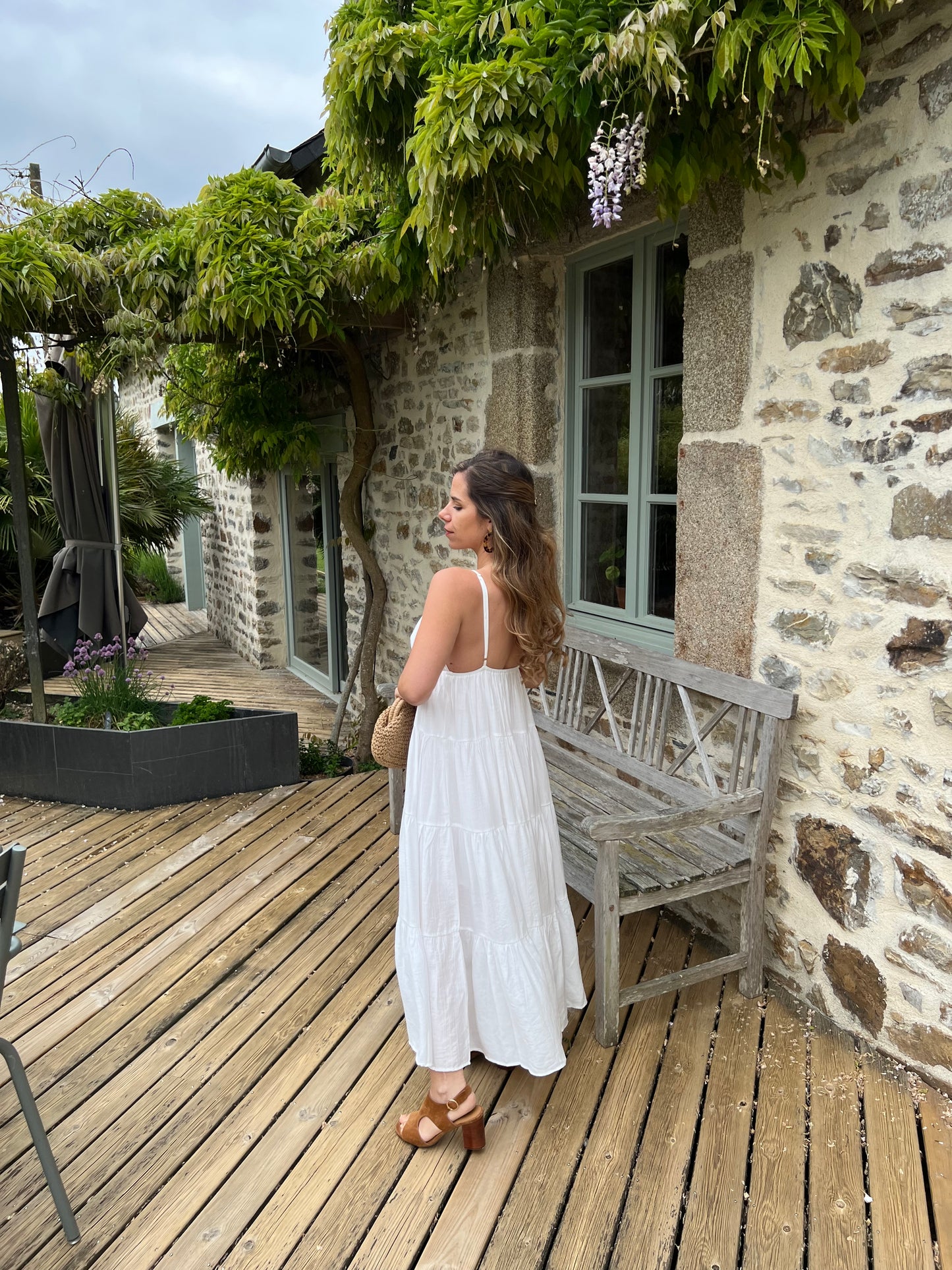 Robe longue Louisa blanche