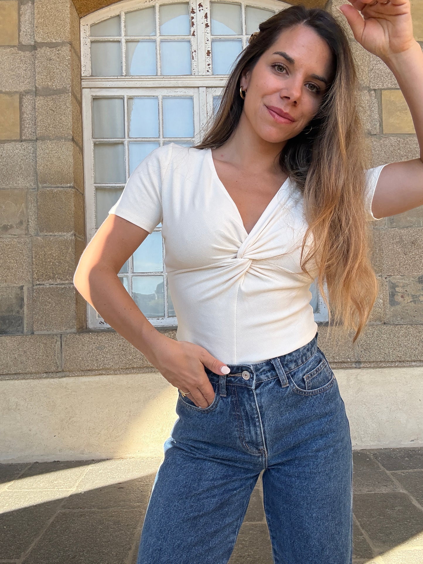 Tee-shirt écru Ysé