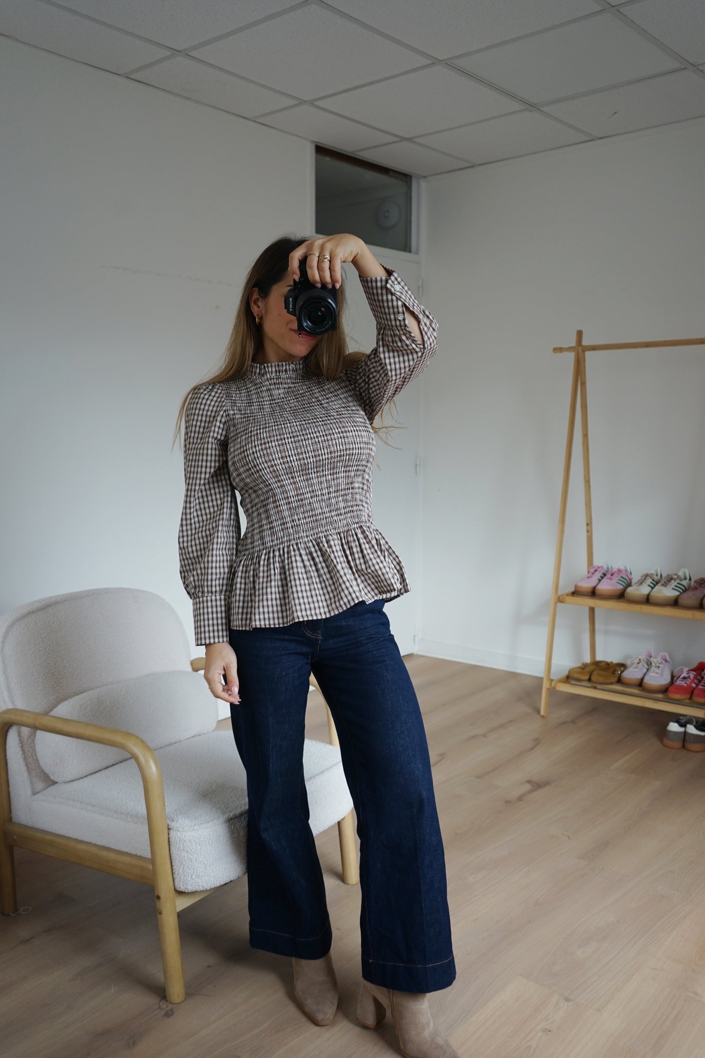 Blouse à carreaux Laura