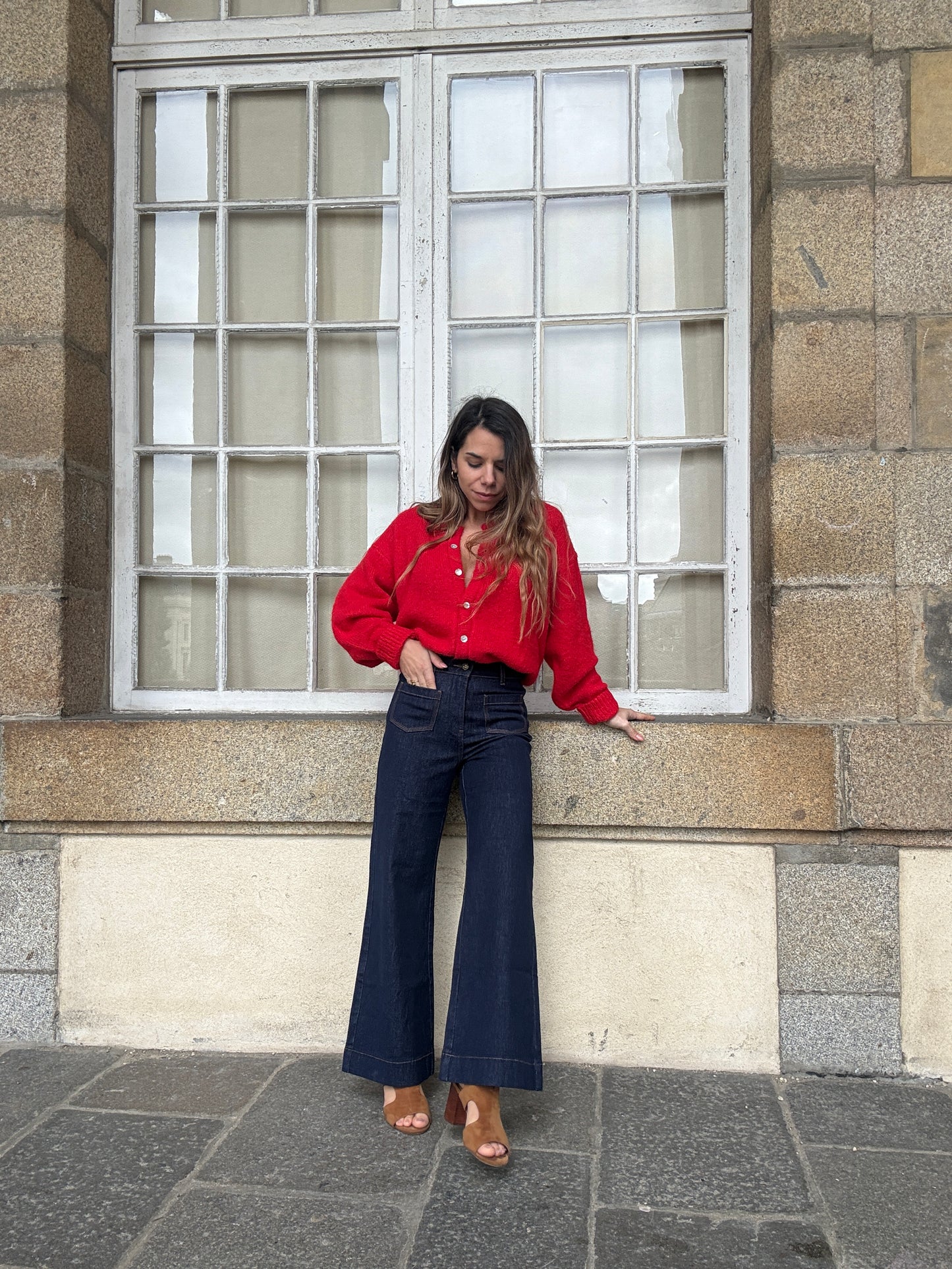 Cardigan Charlie rouge