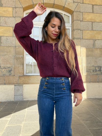 Cardigan Lise Bordeaux