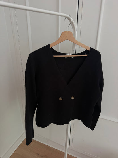 Blouse en maille Amanda noire